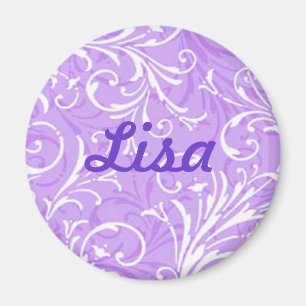 Custom Purple Ornamental Magnet