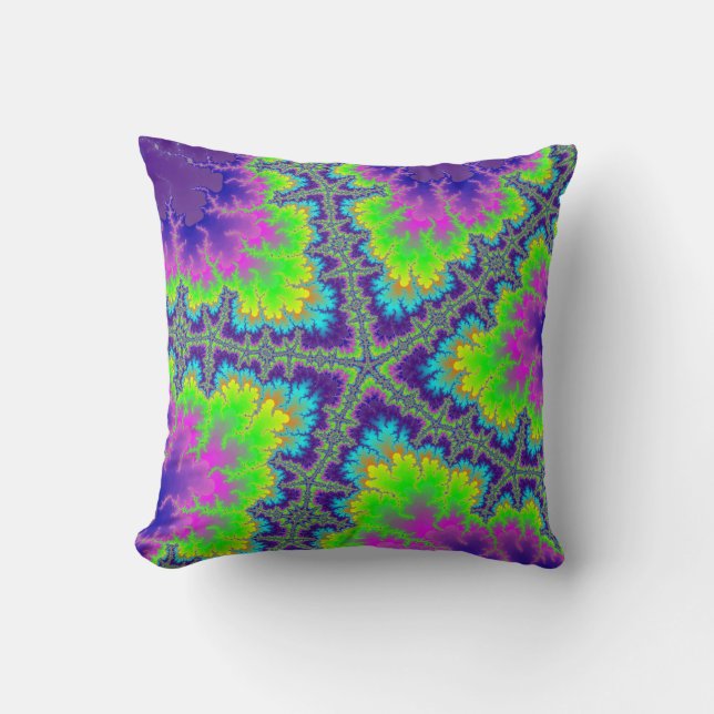 Custom Purple Reef Starfish Throw Pillow (Front)