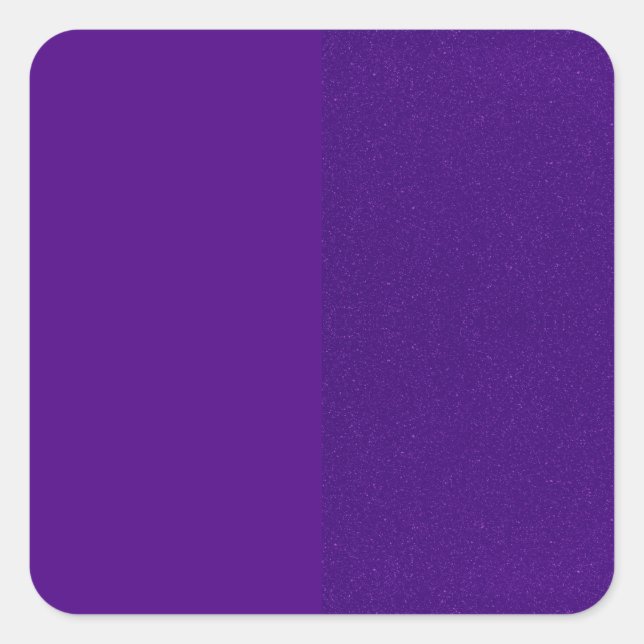 Custom Purple Split Glitter Sticker (Front)