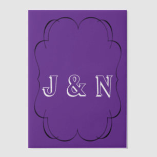 Custom Purple Translucent Vellum Paper  Vellum Invitations