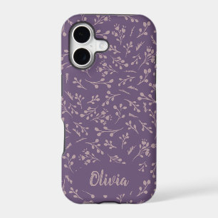 Custom Purple Tulip Leaf Feather Two Colour Patter