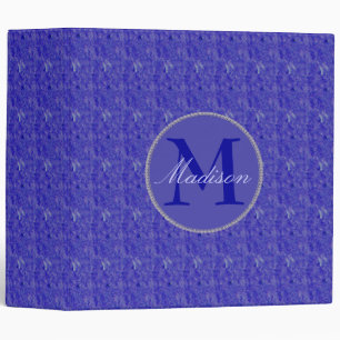 Custom Purple Weave Monogram 2 Inch Binder