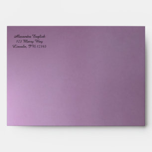Custom Purple Wedding Envelopes