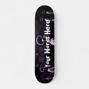 Custom Purple X-Ray Skeletons Midnight Stroll Skateboard