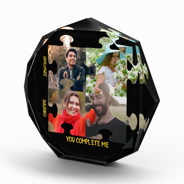 Custom puzzle piece photo You complete me couple (Right)