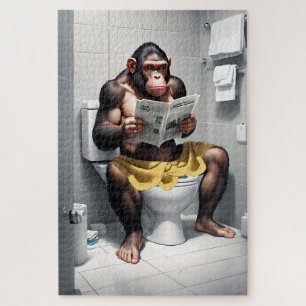Custom Puzzles, Funny Chimp Monkey Theme Puzzle