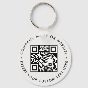 Custom QR Business Giveaway Marketing Promo Design Keychain