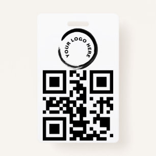 Custom QR code and / or Logo Badge