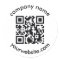 custom QR code and text add your elegant modern