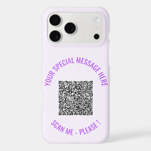 Custom QR Code and Text iPhone Case Example