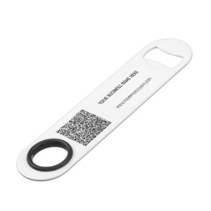 Custom QR Code and Text Promotion Branded Bar Key
