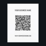 Custom QR Code and Text Promotional Business Flyer<br><div class="desc">Custom Colors and Font Flyer with Your QR Code and Custom Text Promotional Business Personalized Company Flyers / Gift - Add Your QR Code / Image or Logo - Photo / and Text Name / Information / More - Resize and move elements with Customization tool. Choose / add your favorite...</div>