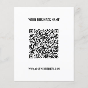 Custom QR Code and Text Promotional Business Flyer
