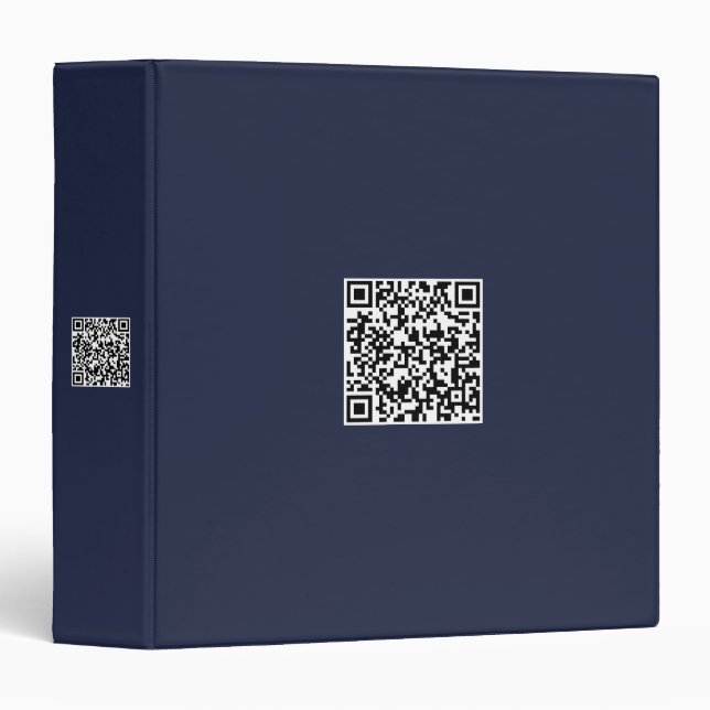Custom QR Code Binder for Easy Access Files (Front/Spine)