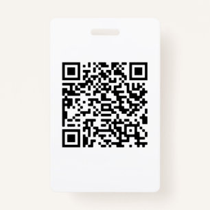 Custom QR Code business Badge