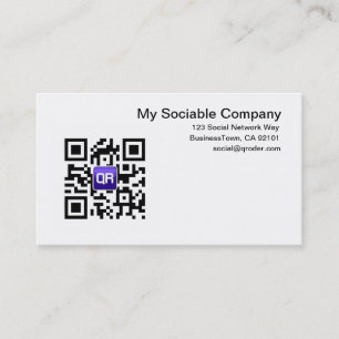 Custom QR Code Business Cards