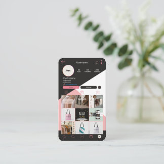 Custom QR Code Business Cards-Logo Qr Instagram Card