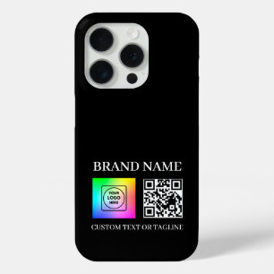 Custom QR Code Business Logo Branding iphone case