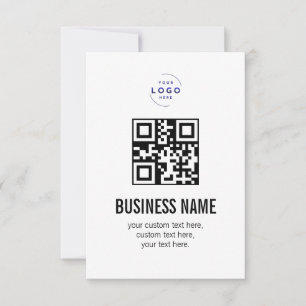 Custom QR Code Business Logo Name Template