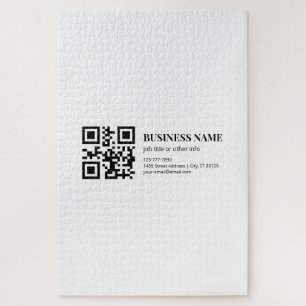 Custom QR Code Business Name Template Jigsaw Puzzle