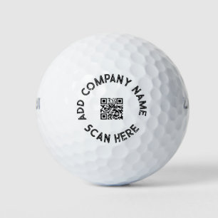 Custom QR Code Business Promotion Design Golf Balls