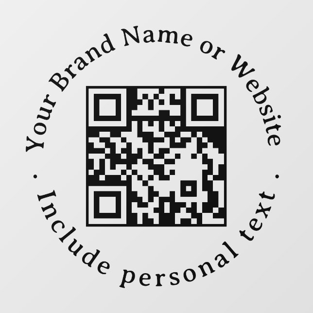 Custom QR Code Business Window Cling Decal (Sheet)