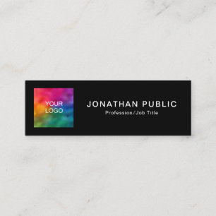 Custom QR Code Company Logo Employee Name Mini Calling Card