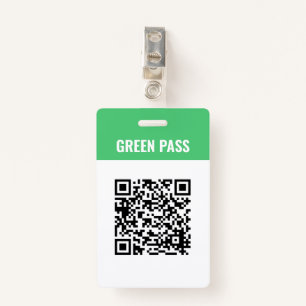 Custom Qr Code Covid Green Pass Badge