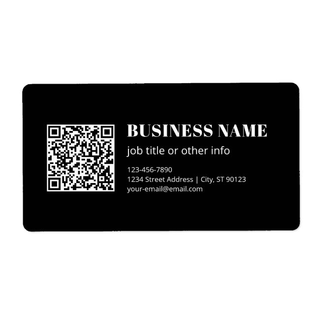 Custom QR code & Editable Retro-Modern Text (Front)