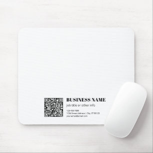 Custom QR code & Editable Retro-Modern Text Mouse Pad
