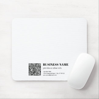 Custom QR code & Editable Retro-Modern Text Mouse Pad
