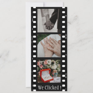 Custom QR Code Film Strip Photo Booth Bookmark  Save The Date