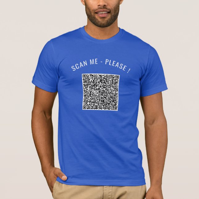 Custom QR Code Funny T-Shirt Design Your Own (Front)