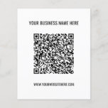 Custom QR Code Info Name Website Flyer Promotional<br><div class="desc">Custom Colours and Font Flyer with Your QR Code and Custom Text Promotional Business Personalized Company Flyers / Gift - Add Your QR Code / Image or Logo - Photo / and Text Name / Information / More - Resize and move elements with Customization tool. Choose / add your favourite...</div>