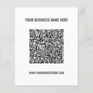Custom QR Code Info Name Website Flyer Promotional