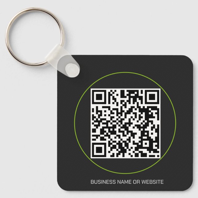 Custom QR Code Keychain (Front)