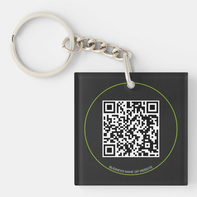 Custom QR Code Keychain  (Front)