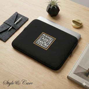 Custom QR Code Laptop Sleeve for Brand Promotion