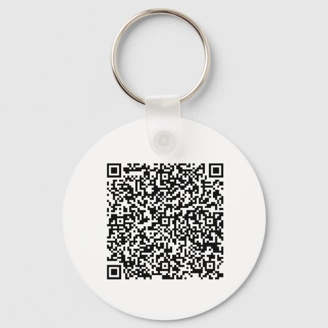 Custom QR Code & Logo Business Branding Keychain (Back)