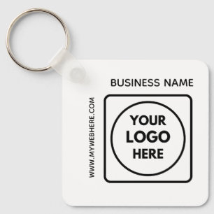 Custom QR Code Logo Text Corporate Swag Keychains