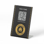 Custom QR Code Logo Text Modern Business