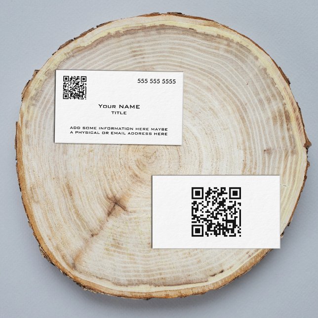 Custom QR Code Modern Business Card (Creator Uploaded)