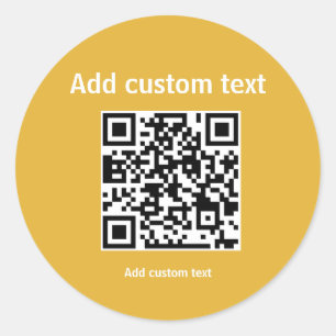 custom QR code personalized promotion sticker