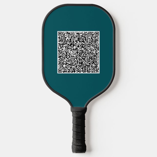 Custom QR Code Scan Info Colours Pickleball Paddle (Front)