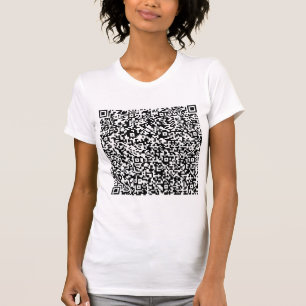 Custom QR Code Scan Info Personalized Fun T-Shirt