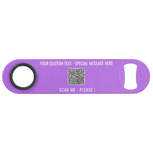 Custom QR Code Scan Info Text Colours Bar Key