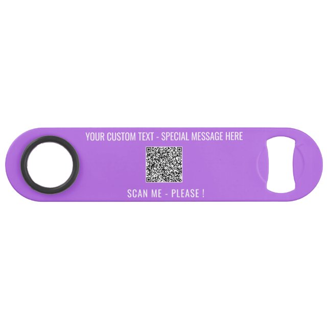 Custom QR Code Scan Info Text Colours Bar Key (Back Horizontal)