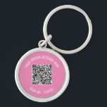 Custom QR Code Scan Info Text Keychain Your Colors<br><div class="desc">Choose Colors and Fonts - Design Your Own Keychains with Your Special QR Code Info and Custom Text Personalized Modern keychain Gift - Add Your QR Code - Image or Logo - photo / Text - Name or other info / message - Resize and Move or Remove / Add Elements...</div>