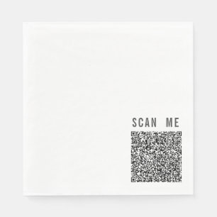 Custom QR Code Scan Info Your Funny Napkins