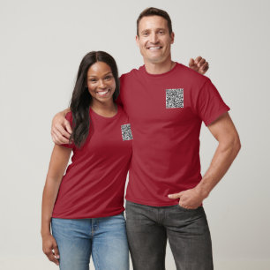 Custom QR Code Scan Info Your Own Design T-Shirt